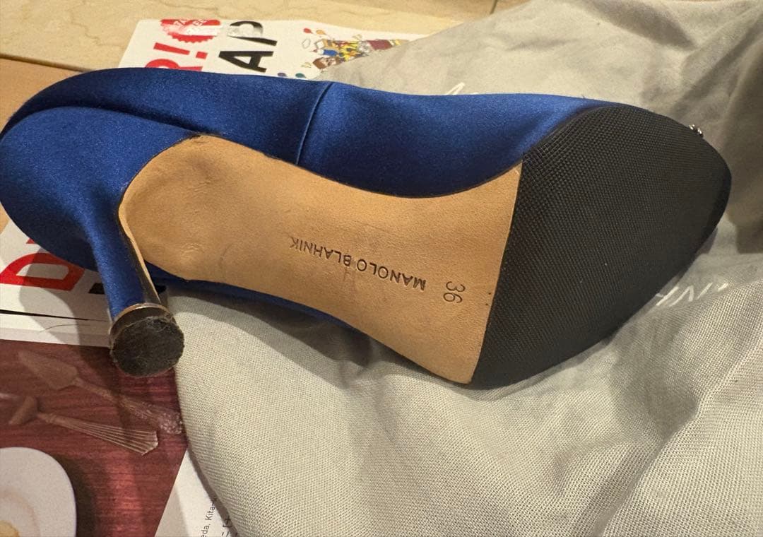 【美品】マノロブラニク ハンギシ 36 MANOLO BLAHNIK