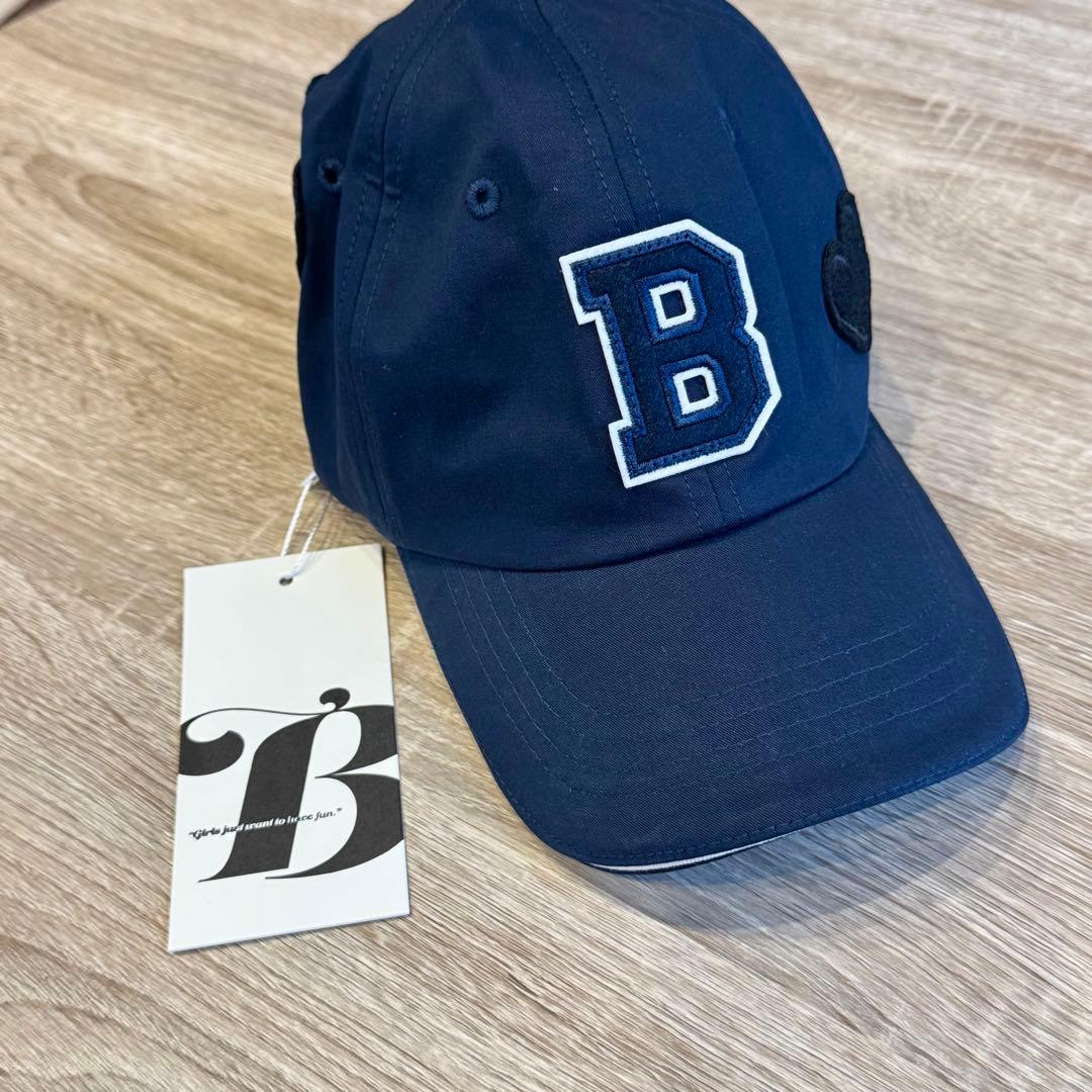 【完売品】Bibiy B. CLUB CAP ネイビー フラワー刺繍 キャップ