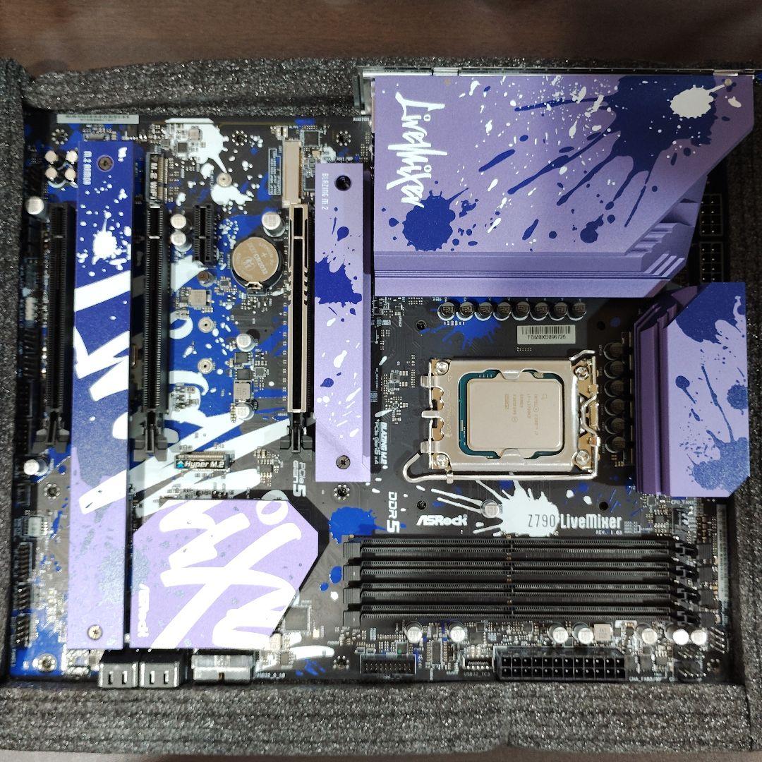 i7 13700kfとASRock Z790 LiveMixer のセット