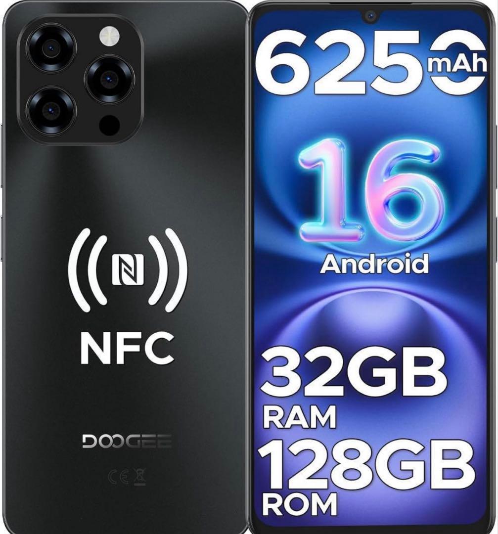 Android16 SIMフリー 32GB+128GB 2TB拡張 スマホ