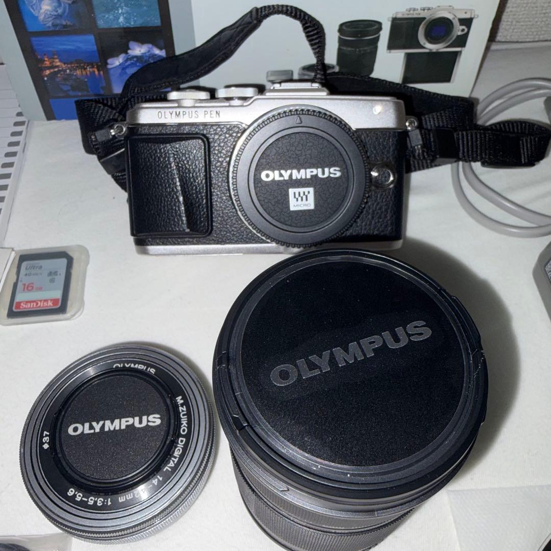 OLYMPUS PEN Lite E-PL7 EZダブルズームキット ブラック