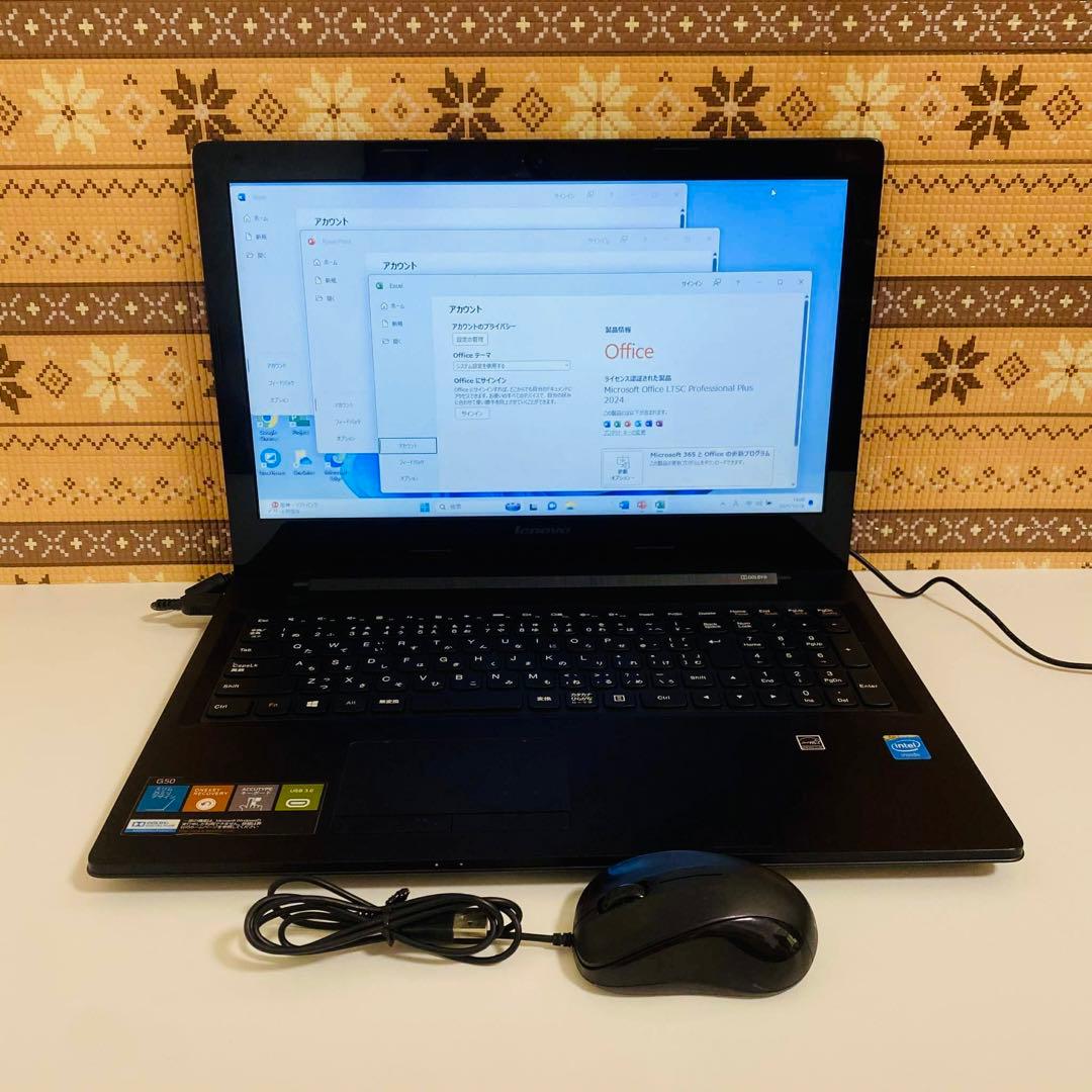 Y890 LENOVOノートパソコンSSDサクサク動くWindows11オフィス