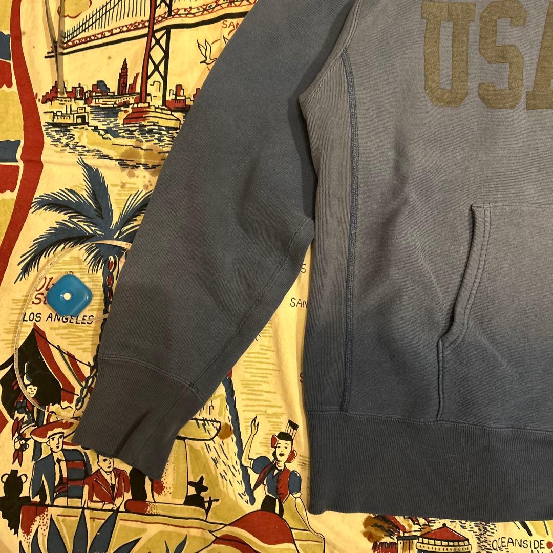 Champion USAFA スウェットパーカー L ネイビー フェード