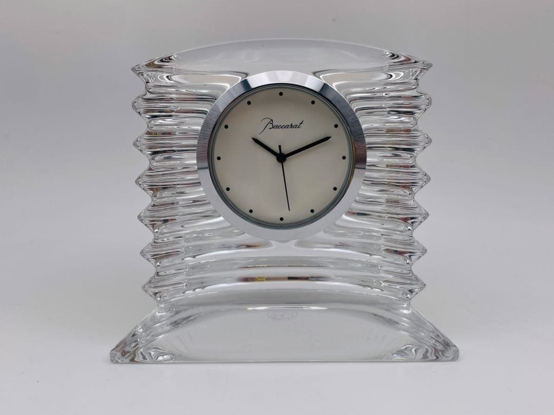 バカラ Baccarat 置時計 クリスタル ラランド クロック は箱付き