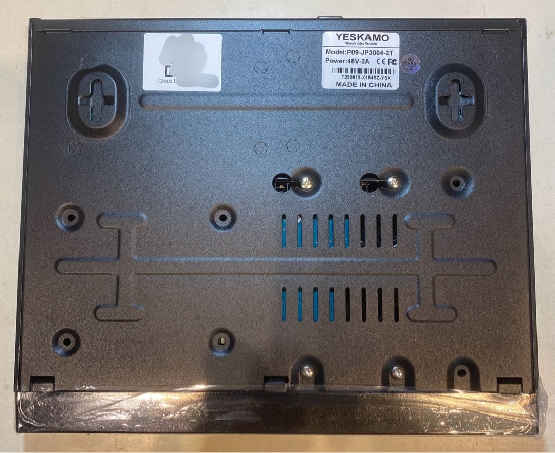 YESKAMO 防犯カメラレコーダー NVR P09-JP3004-2T