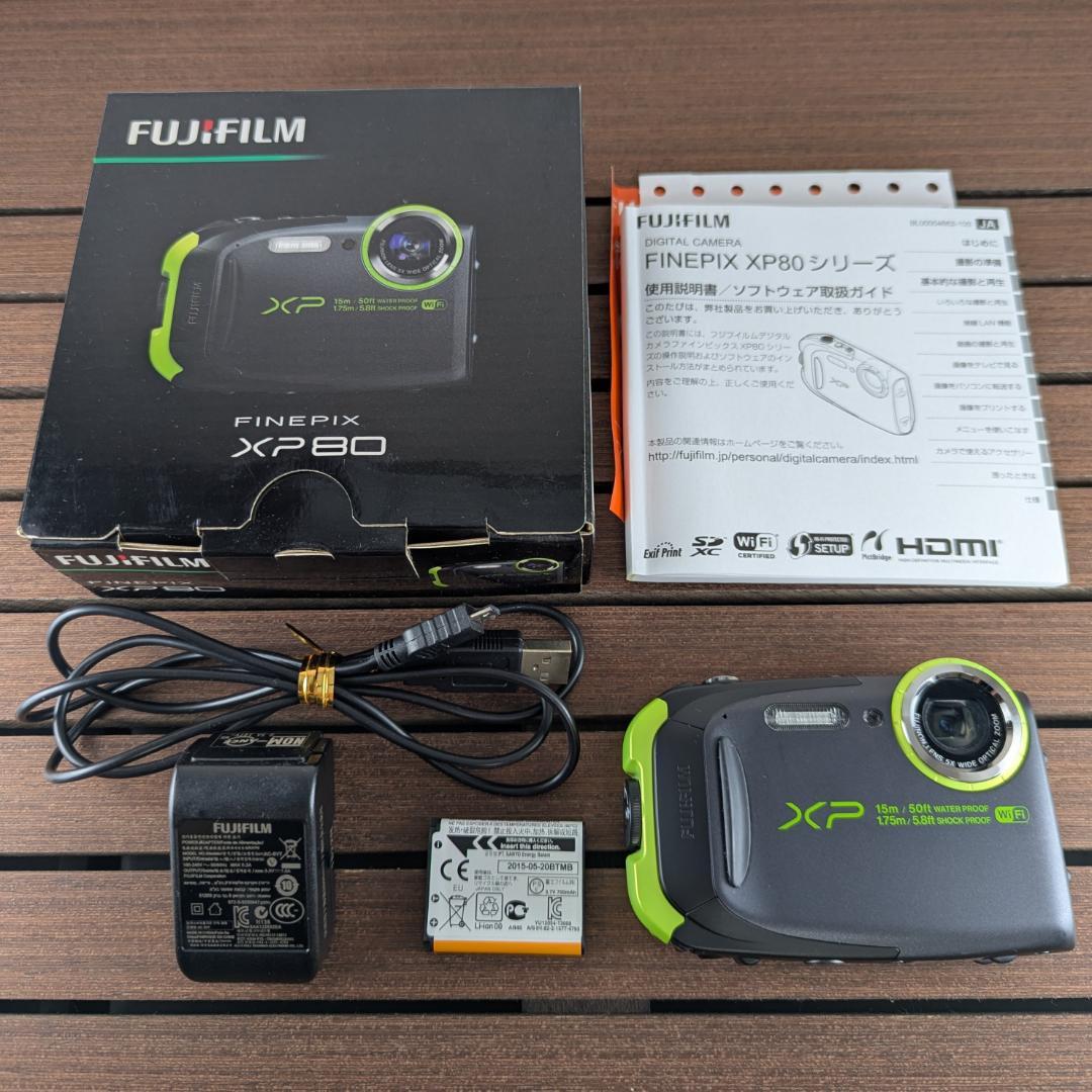 FUJIFILM FINEPIX XP80 防水 デジタルカメラ Wi-Fi対応