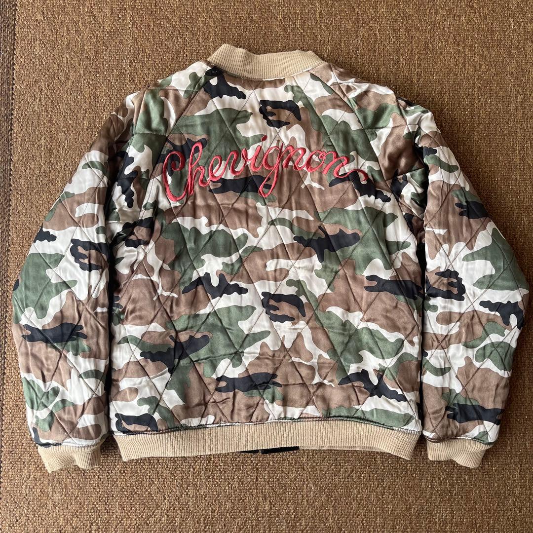 90s 別珍 スカジャン ピンクロ vintage 鷹 虎（検 50s 60s