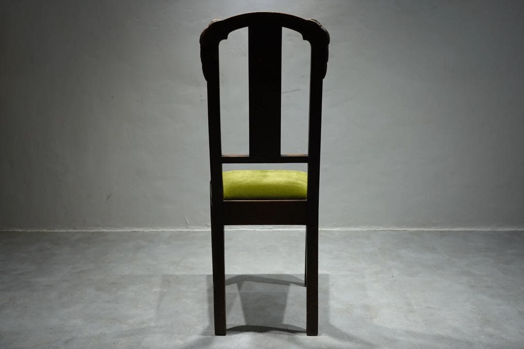 フランスアンティーク　アールデコ　装飾　アンティーク　オーク材　木味の良い椅子