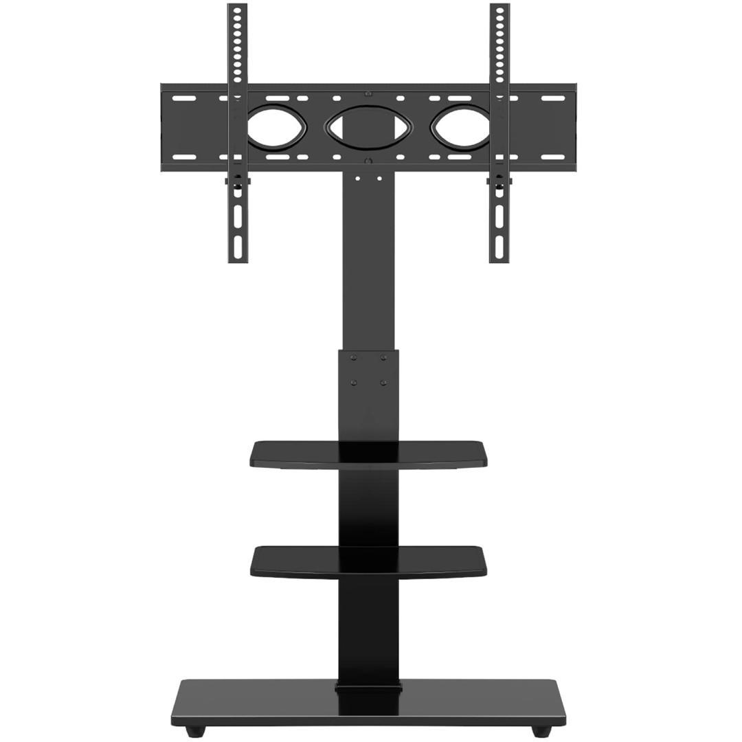 テレビスタンド 左右30°回転 3段棚板付き