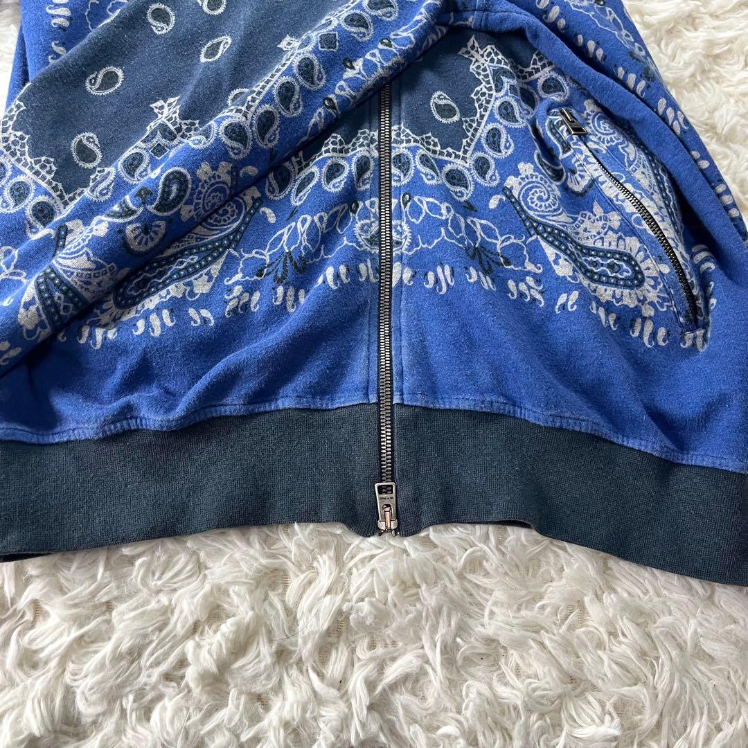 希少XLサイズ ETRO エトロ ブルゾン バンダナ柄 ダブルジップ 近年