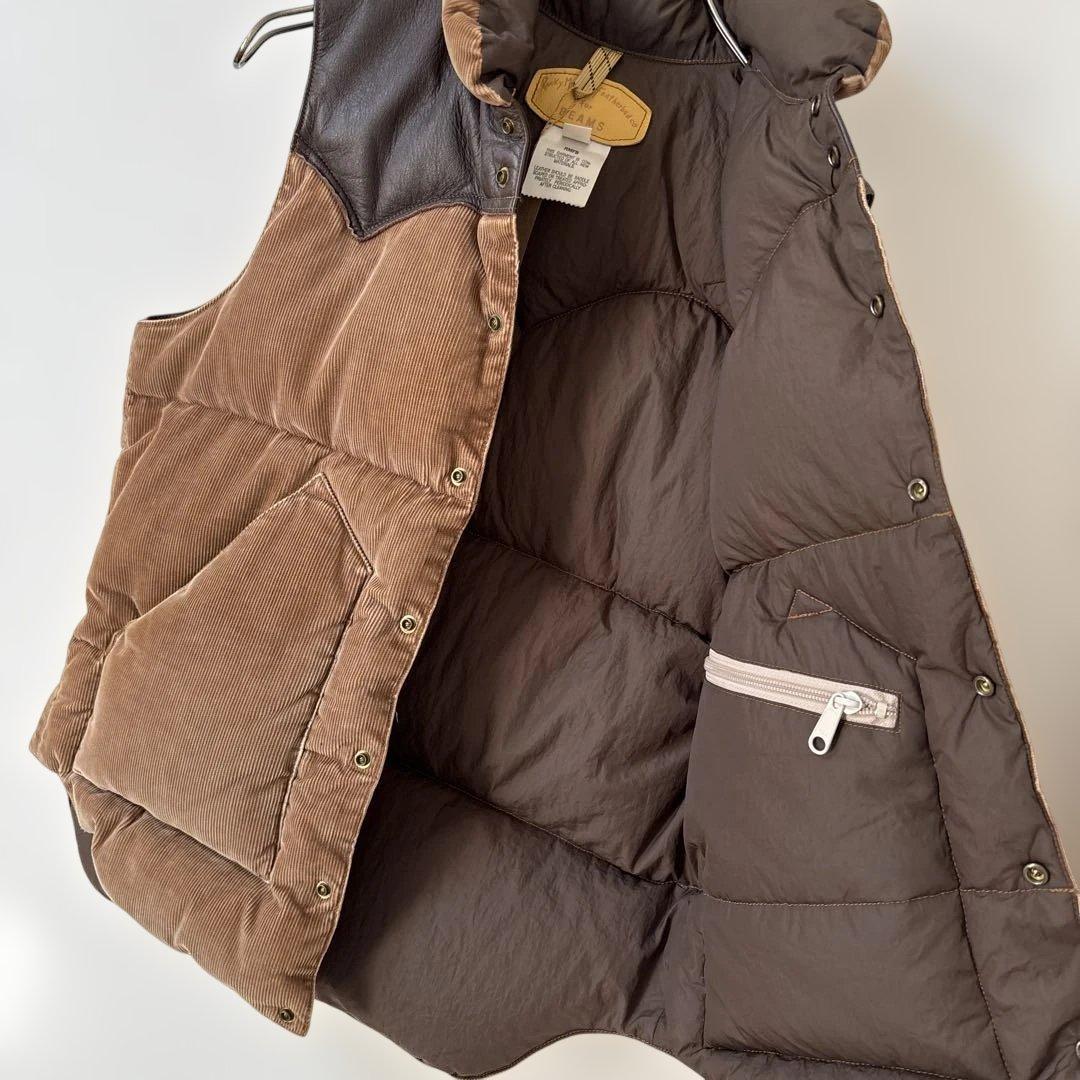 R00699 BEAMS ロッキーマウンテンフェザーベッド ベストダウン 36