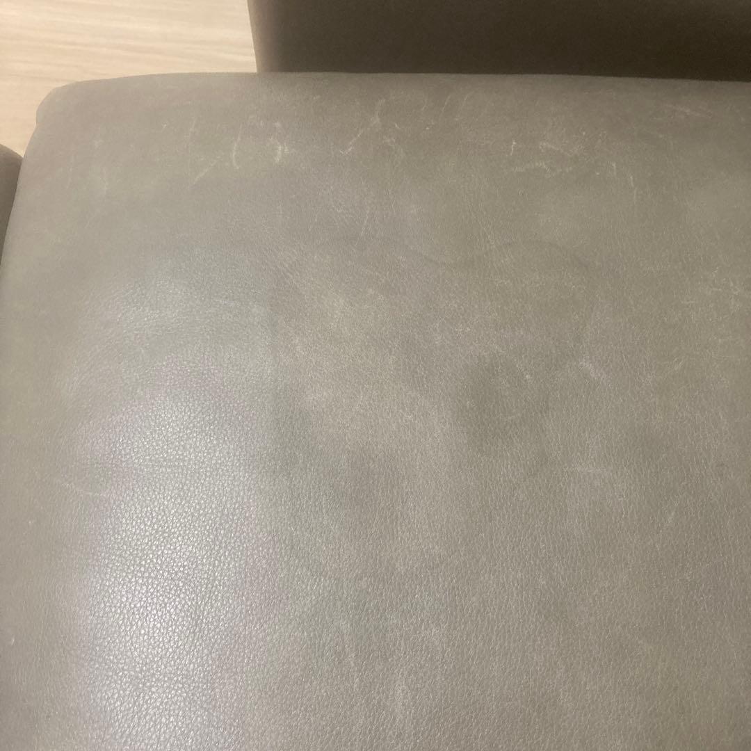 週末限定価格！カッシーナ　マラルンガFZ革 グレー　オットマン付