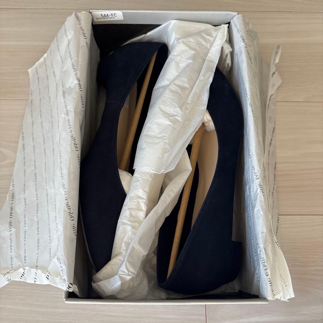 ＊新品未使用＊オデットエオディール ポインテッドプレーン ネイビー