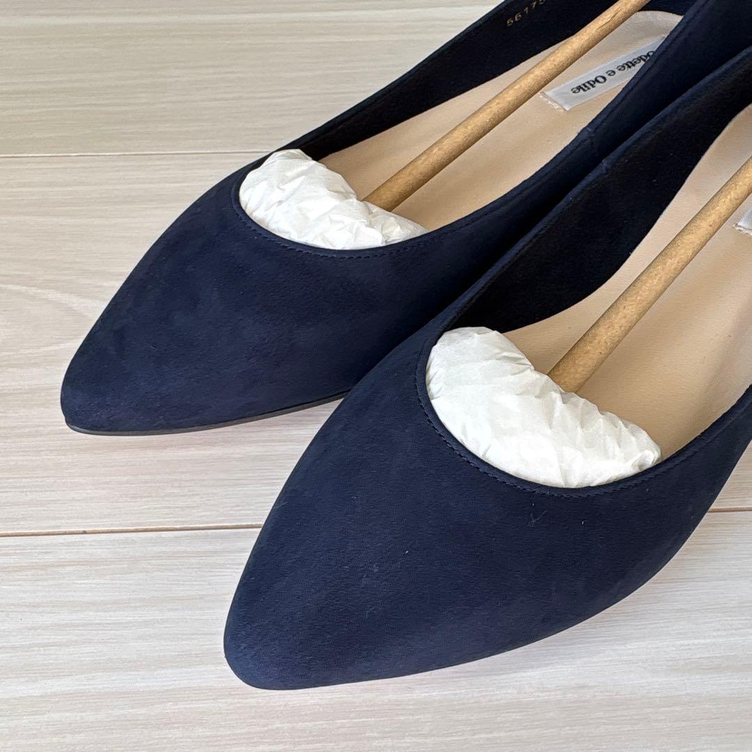 ＊新品未使用＊オデットエオディール ポインテッドプレーン ネイビー