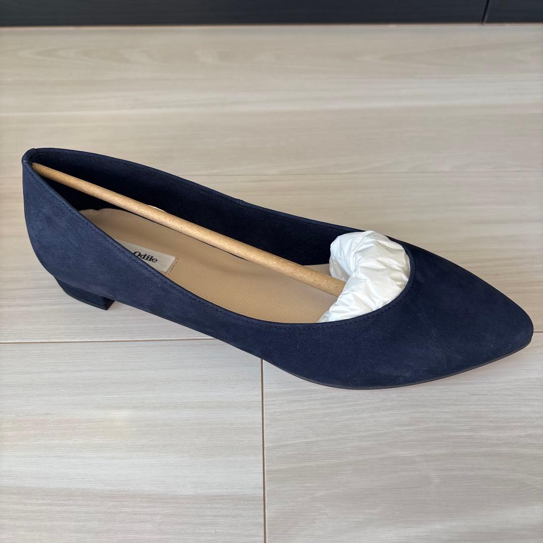 ＊新品未使用＊オデットエオディール ポインテッドプレーン ネイビー