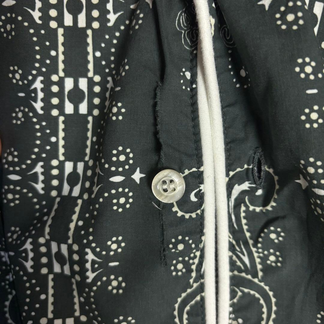 【T-pablow着用】RHUDE☆バンダナ柄パジャマシャツ ペイズリー柄 M