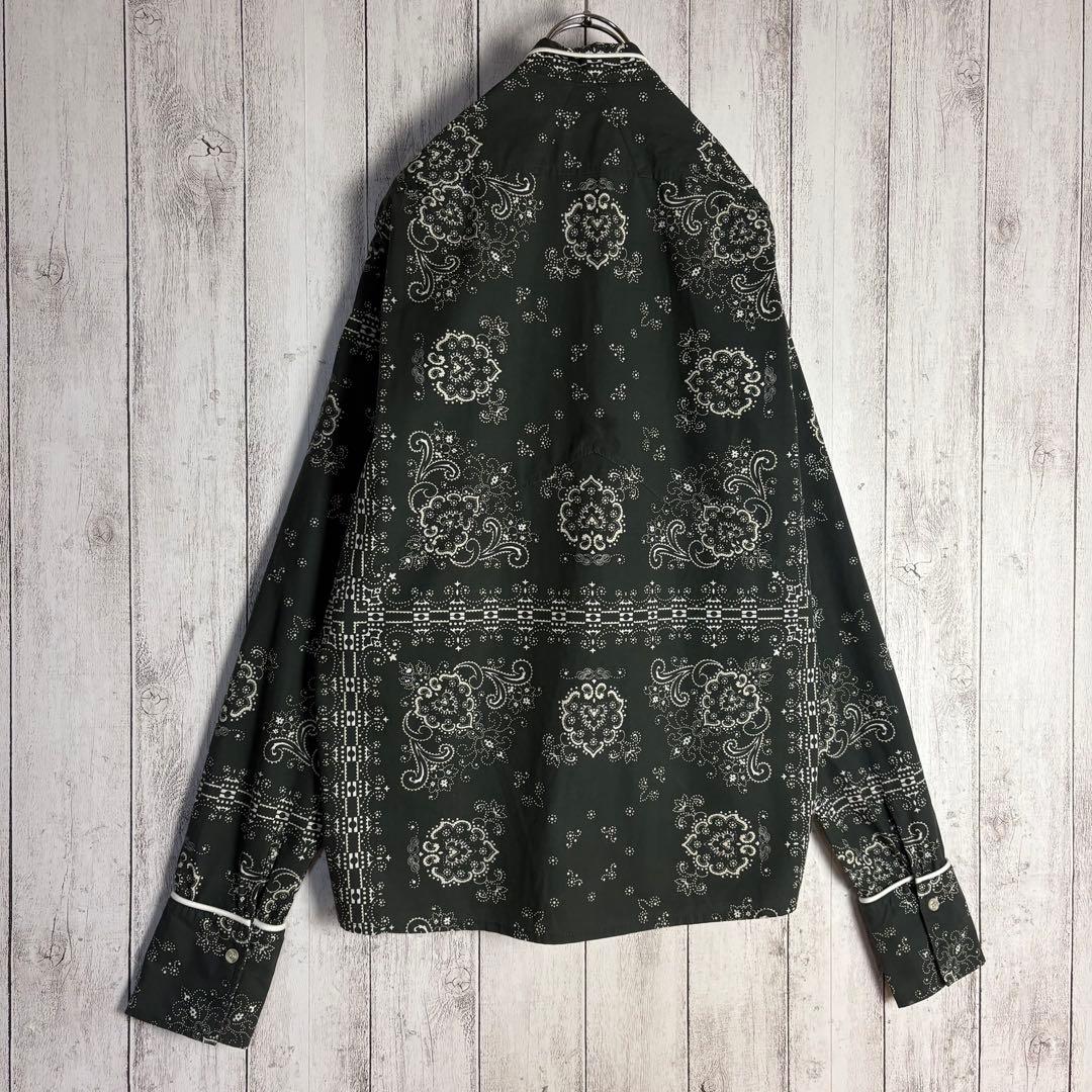 【T-pablow着用】RHUDE☆バンダナ柄パジャマシャツ ペイズリー柄 M