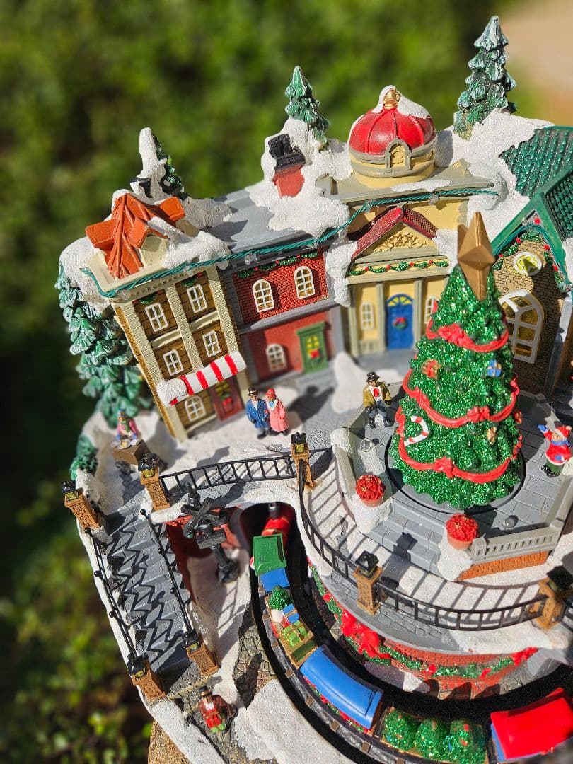 希少　クリスマス　ジオラマ　オブジェ　イルミネーション　クリスマスソング