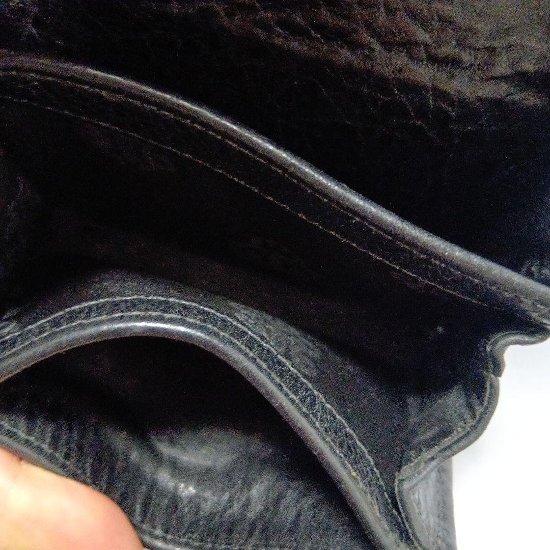 値下げしました★Chrome Hearts 黒 レザー タイニーウォレット