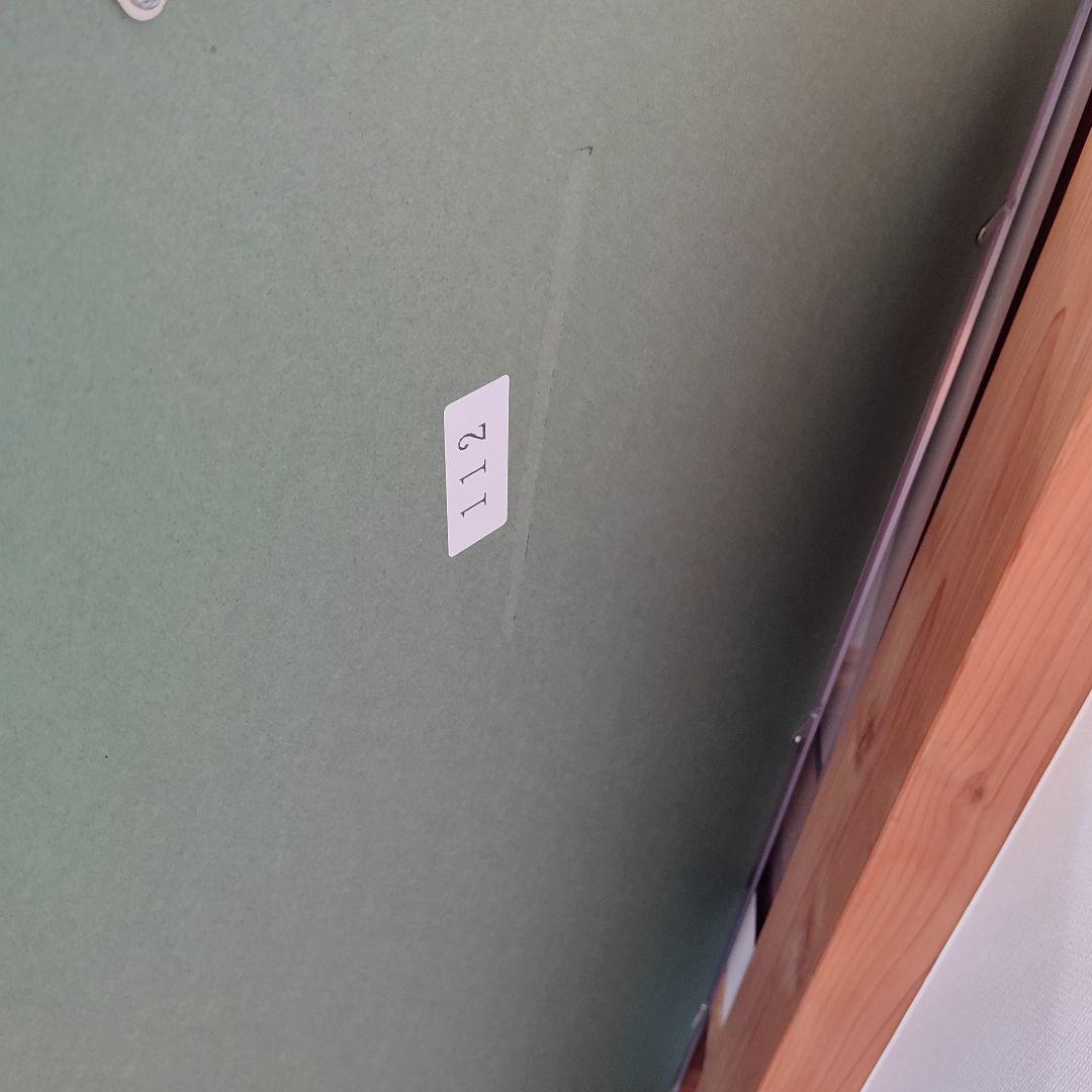 お値下げ！書道額　アルミニウム製シルバーフレーム 大正方形　箱使用感あり