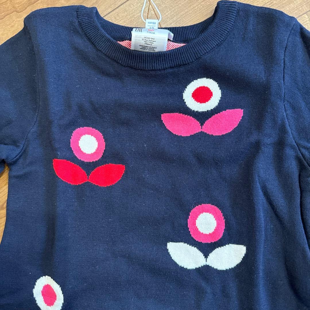 【新品タグ付き】jacadi ジャカディ ニットワンピース 6A