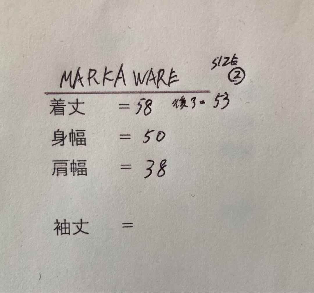 名作 サイズ2 marka ware ビーチクロス ブラウズビーチ ベスト