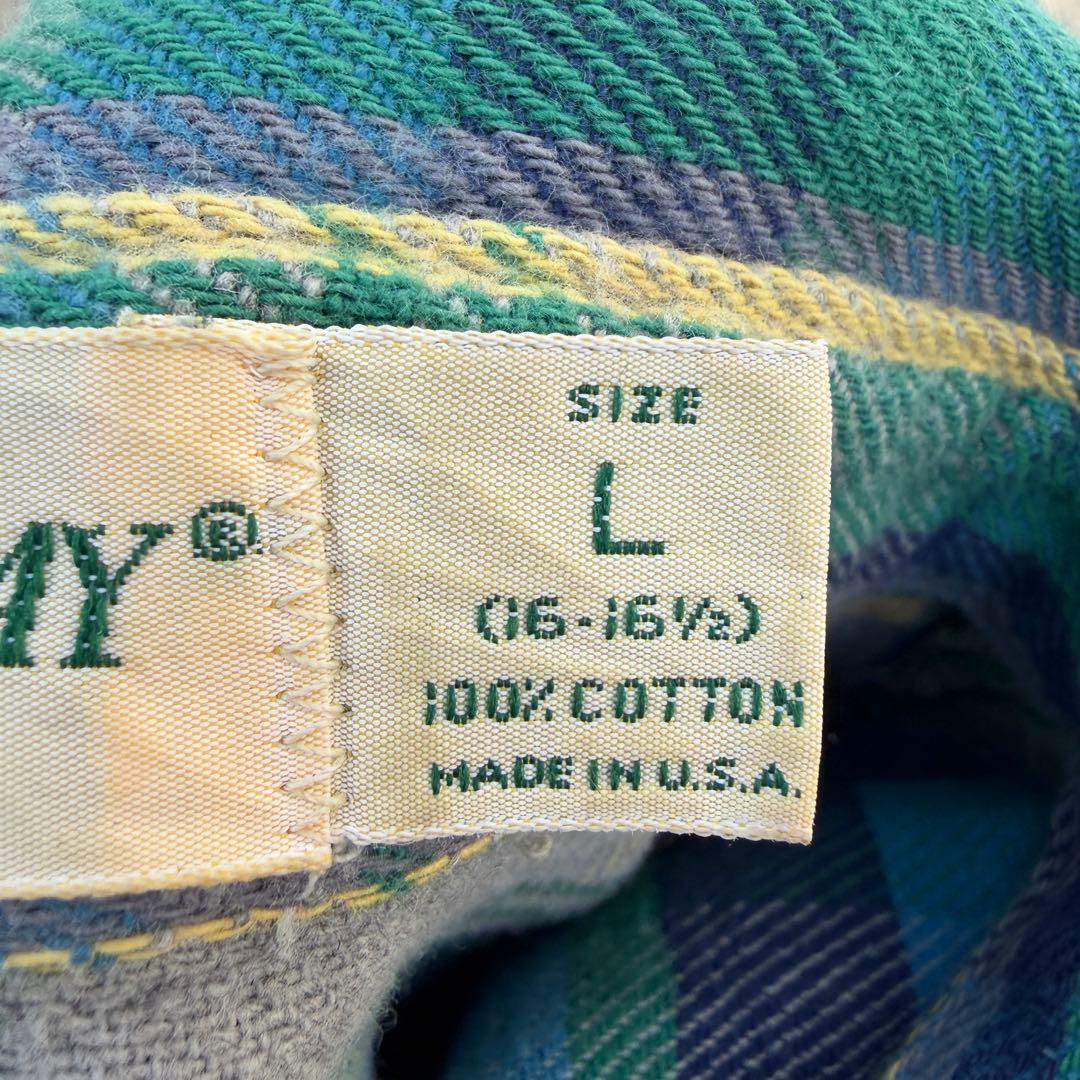 名作✨ 80s~90s St John's Bay ネルシャツ USA製