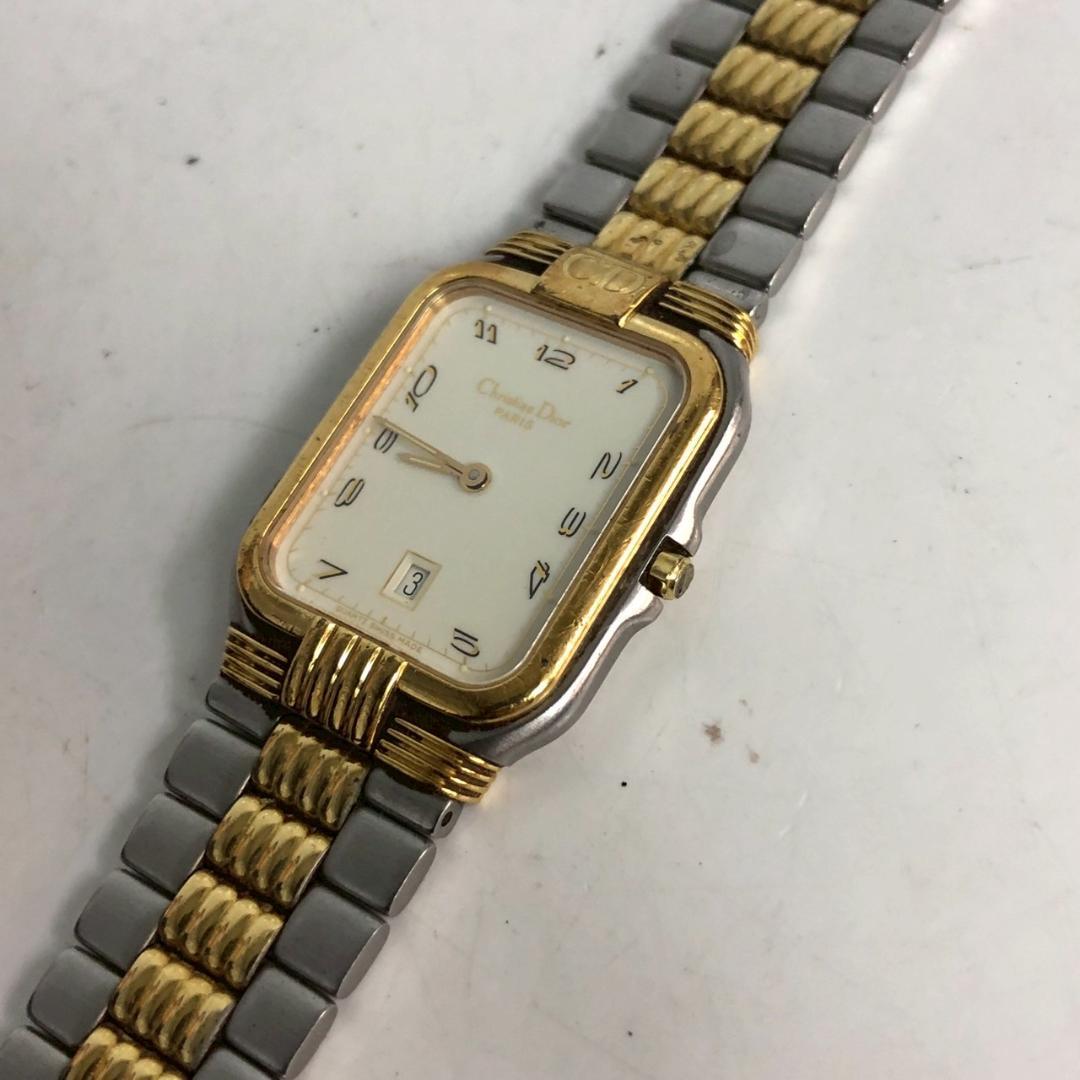 Christian Dior クリスチャンディオール アナログ 腕時計 ゴールド