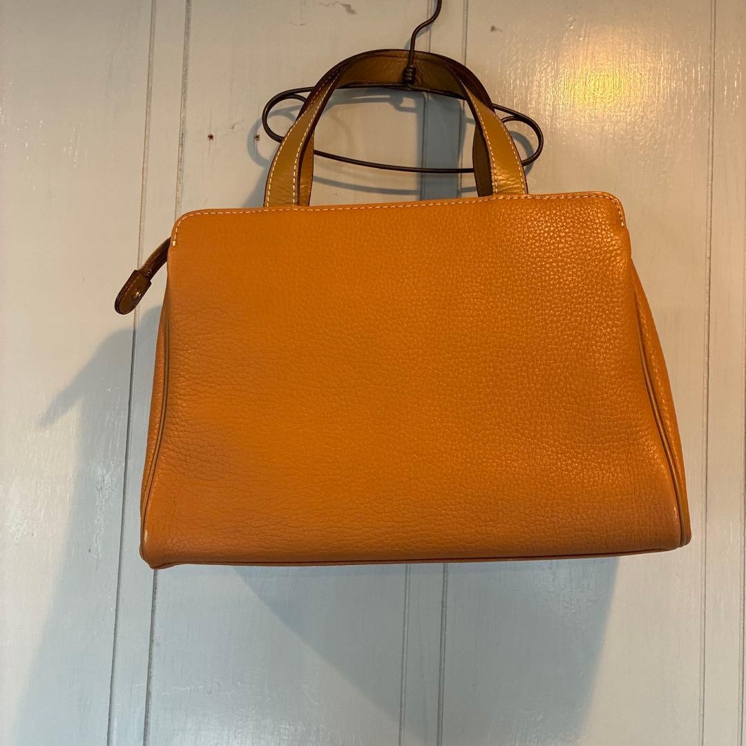 バーバリー レザー ノバチェック ベージュ ハンドバッグ キャメル　ゴールド