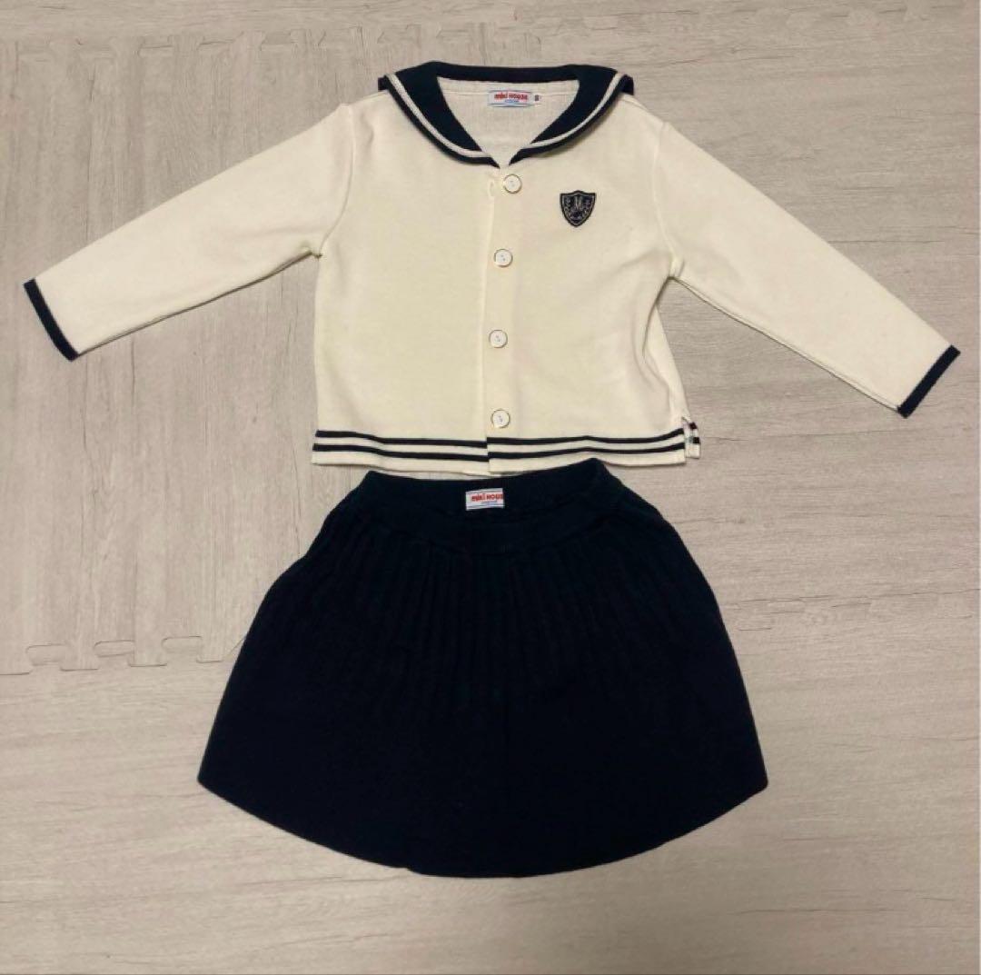 ミキハウス　フォーマルセットアップ　90 ニット　セーター