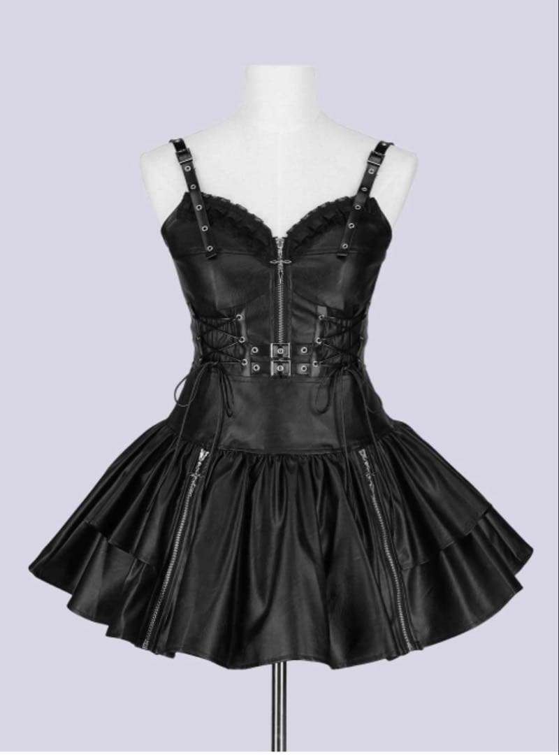 QOOZA IMVAL Leather Dress レザードレス