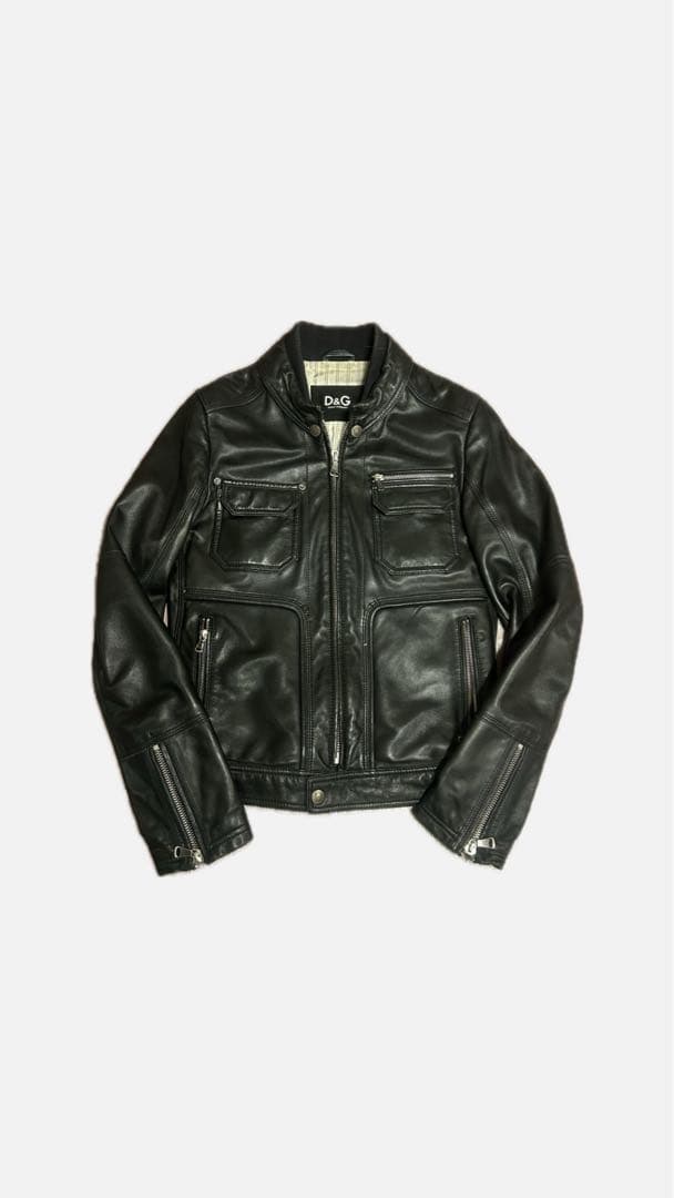 た*う様 Dolce＆gabbana leather jacket archiv