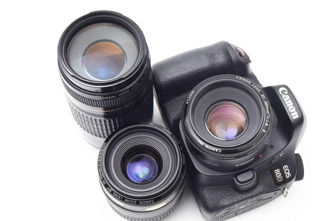 Canon EOS 80D標準&望遠&単焦点トリプルレンズセット、