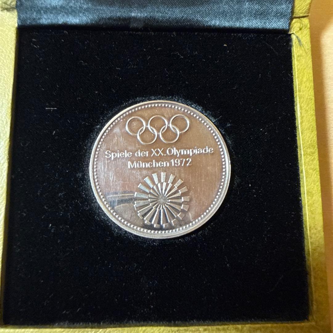 純銀製 1972年 ミュンヘンオリンピック 記念メダル
