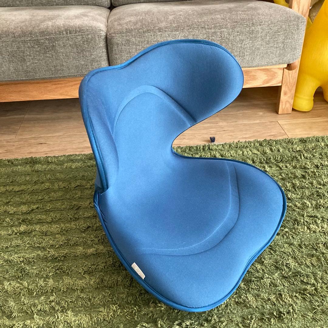 美品 MTG Style スタイル 座 椅子 ボディメイク シート スマート 青