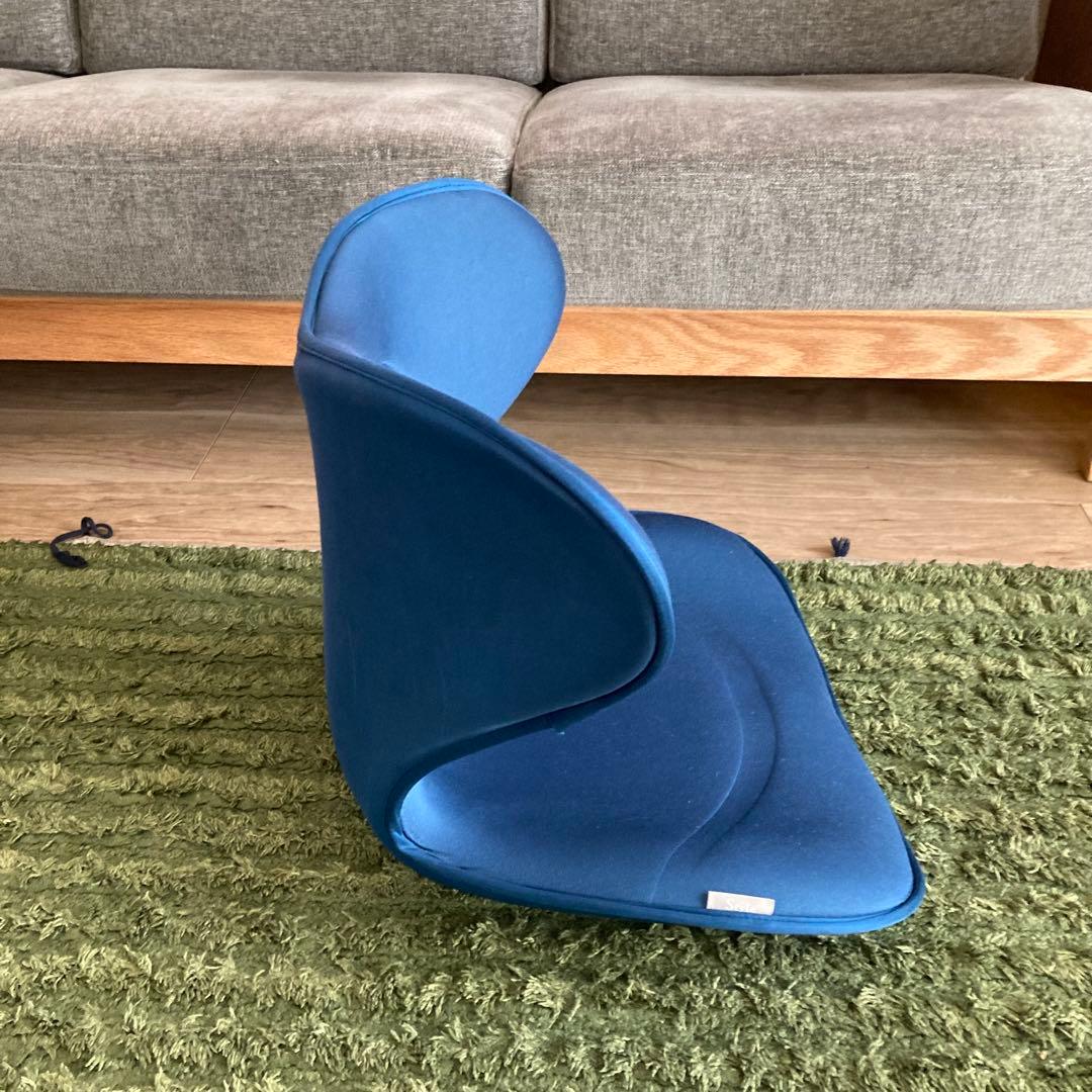 美品 MTG Style スタイル 座 椅子 ボディメイク シート スマート 青