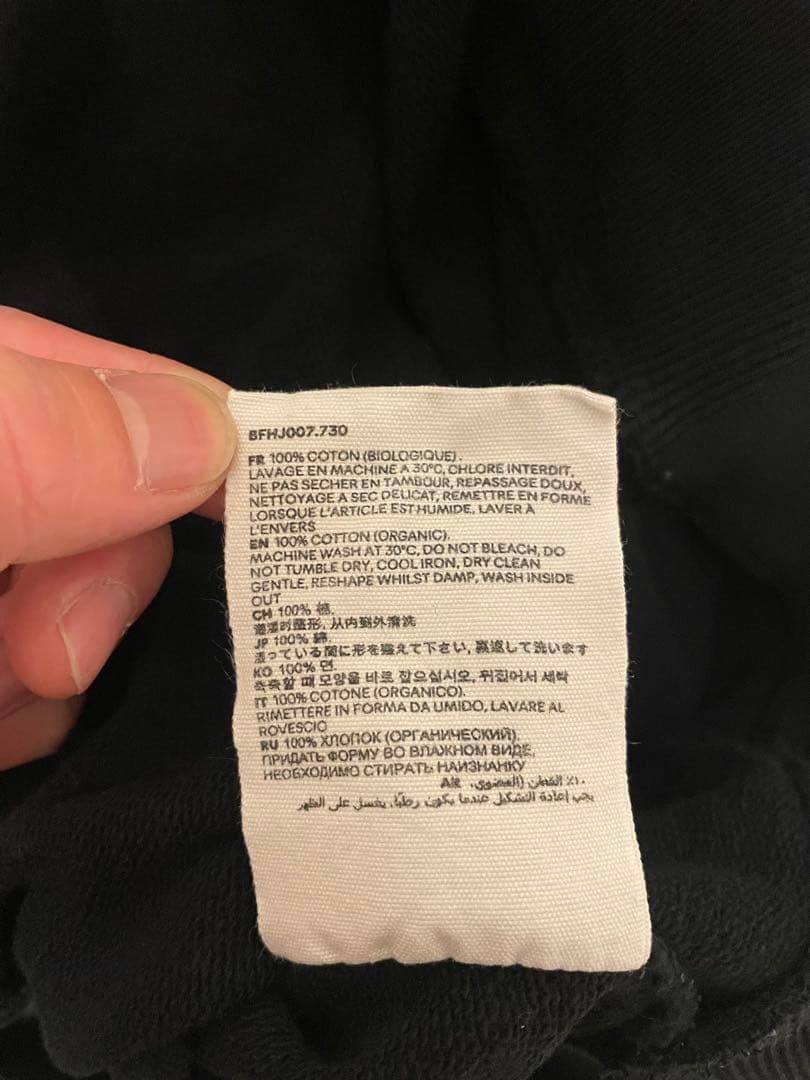 ami アミパリス　 ブラック トレーナー XS