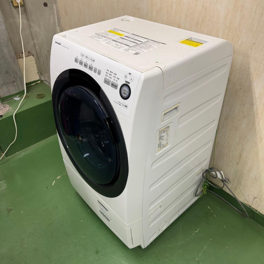 58SHARP　ドラム式洗濯機　乾燥付　7/3.5キロ　小型　一人暮らし　左開き