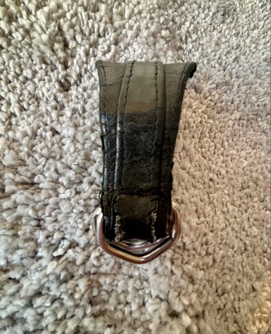 KMRii ケムリ 初期 レザー キーホルダー ベルトループ キーフック 黒