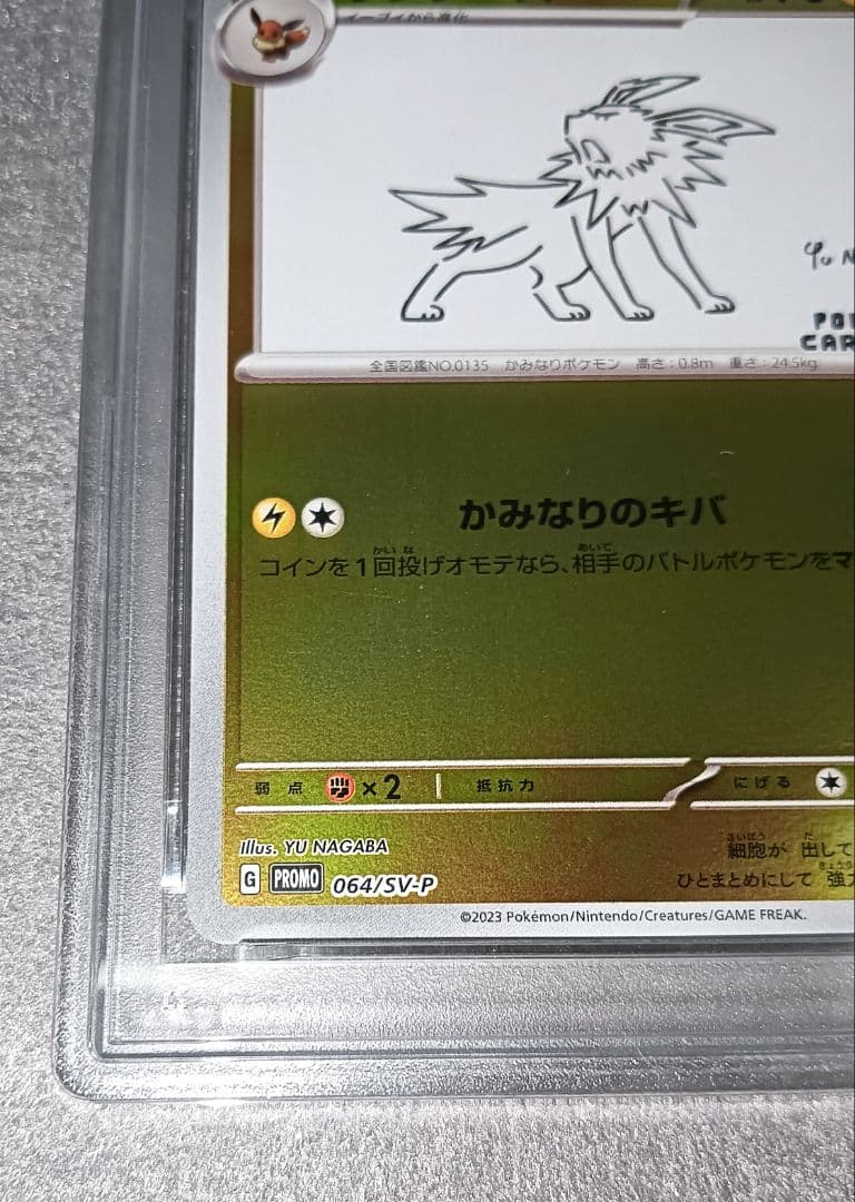 ポケモンカード サンダース 長場雄 PSA10