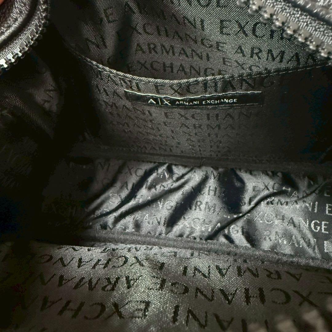 【完売品】ARMANI EXCHANGE BOXロゴバックルミニショルダーバッグ