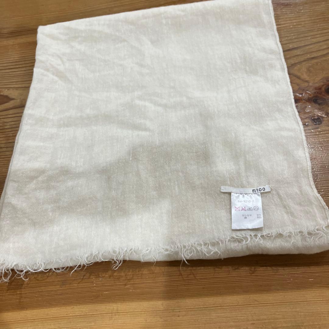 希少☆n100 カシミア&リネンの大判のストール