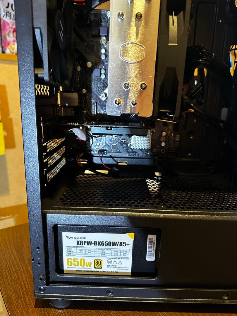 CPU／マザー／ケース／電源／メモリ／クーラー／グラボ使用期間短