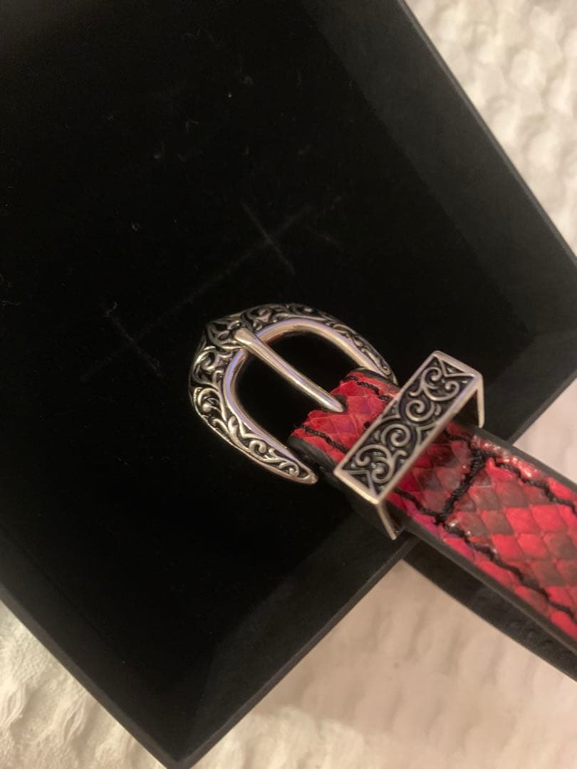 （専用）Artemis Classic レッドレザーブレスレット　レッドパイソン