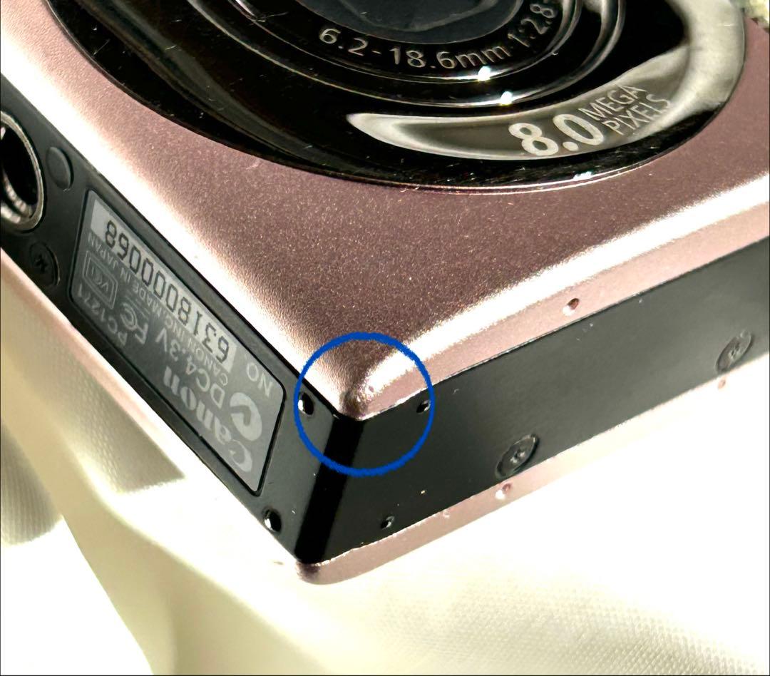 キャノンCanon IXY DIGITAL 20 IS （ピンク）動作品