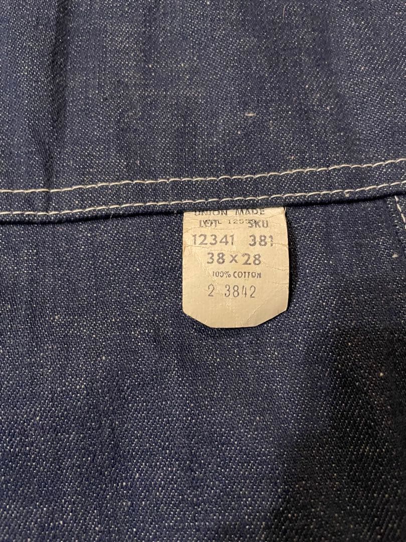 60s Sears シアーズ オーバーオール デニム 濃紺 ビンテージ デッド