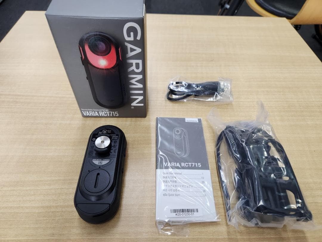 ガーミン、カメラ・テールライト・リアビューレーダー・Varia RCT715