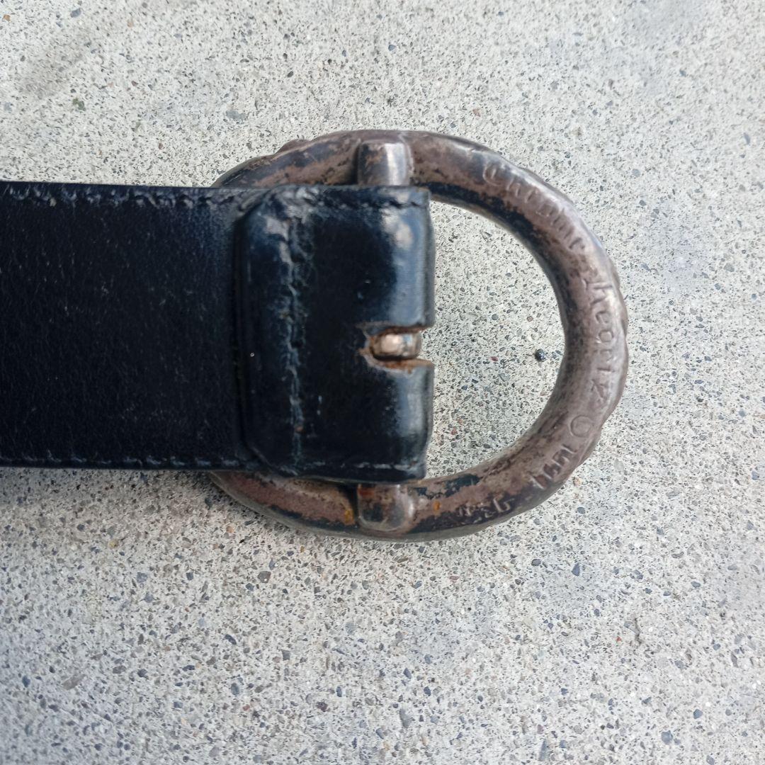 CHROME HEARTS (クロムハーツ) スクロール リング レザーベルト