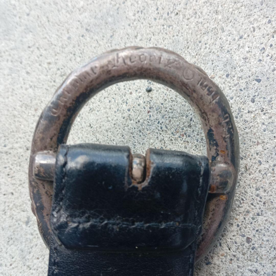 CHROME HEARTS (クロムハーツ) スクロール リング レザーベルト