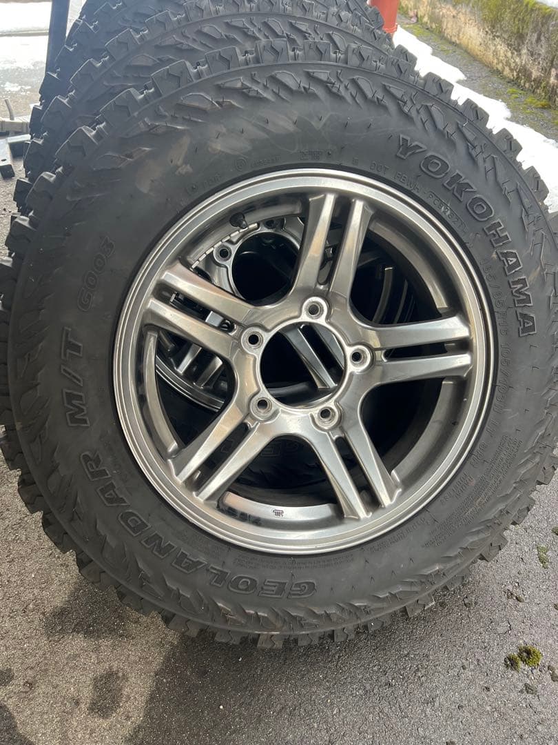 ジムニーJB23 純正エンケイホイール&ヨコハマジオランダー　バリ溝4本セット